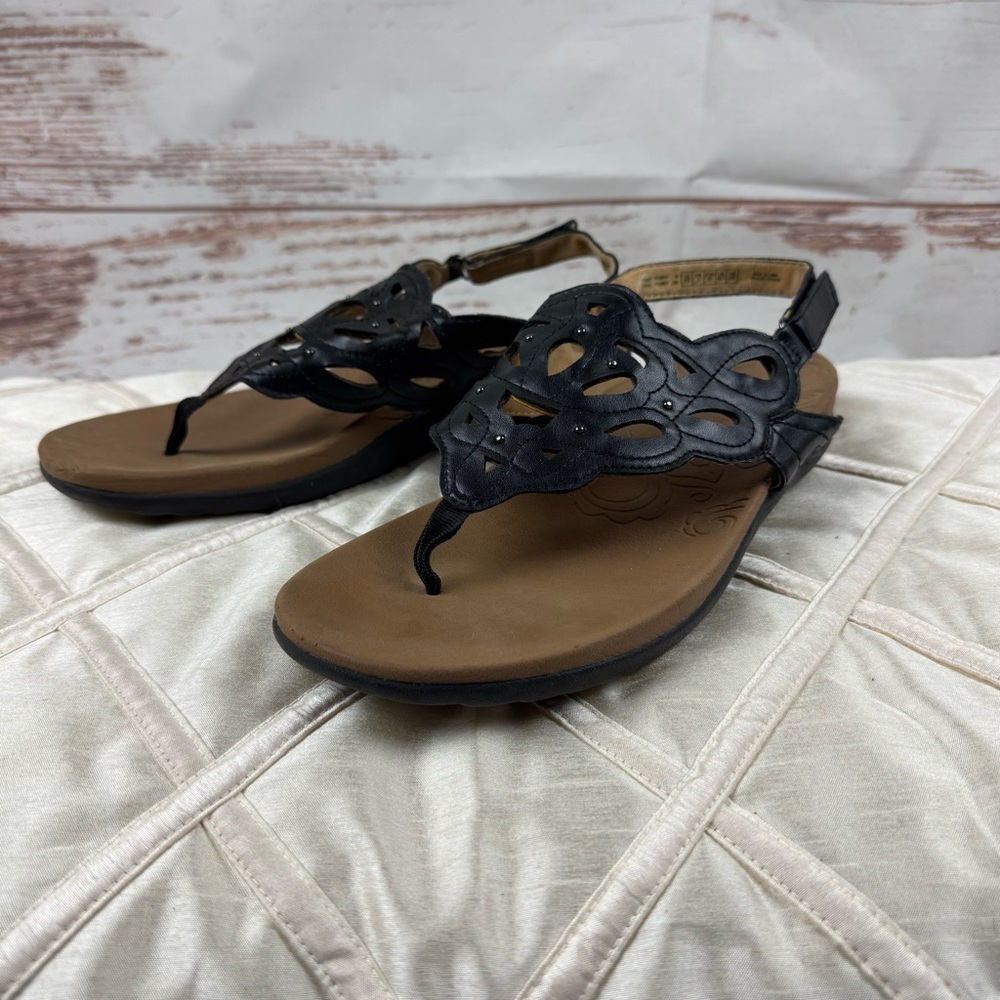 Rockport Black Ridge Sling Sandals Size 9.5